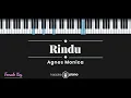 Download Lagu Rindu - Agnes Monica (KARAOKE PIANO - FEMALE KEY)