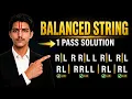 Split a String in Balanced Strings 1 Pass Solution Explained