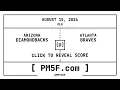 Arizona Diamondbacks ARI Atlanta Braves ATL MLB Final Box Score AUGUST 15 2026