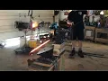 Forging shepherd hook plant hangers