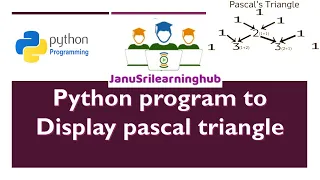 Pascal s Triangle in python