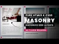 Responsive Masonry layouts Using CSS Grid CSS3 Grid Multi Column Layout Flexbox Code4Education