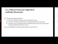 Algorithm and Data structure of macro processor
