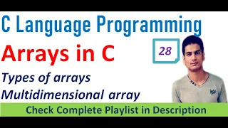 Array in C Types and Dimensions C Programming Language