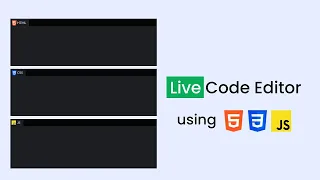 How To Make Live Code Editor Using HTML CSS And JavaScript Online Code Editor Like CodePen