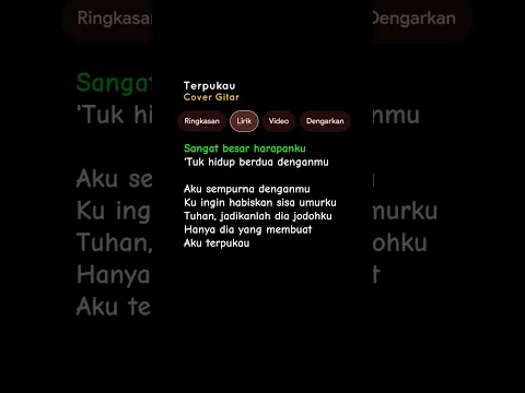 LIRIK LAGU TERPUKAU - ASTRID (Sangat besar harapanku tuk hidup berdua denganmu) Cover Gitar #lyrics
