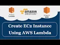 AWS lambda Create EC2 using AWS lambda Lambda Tutorial