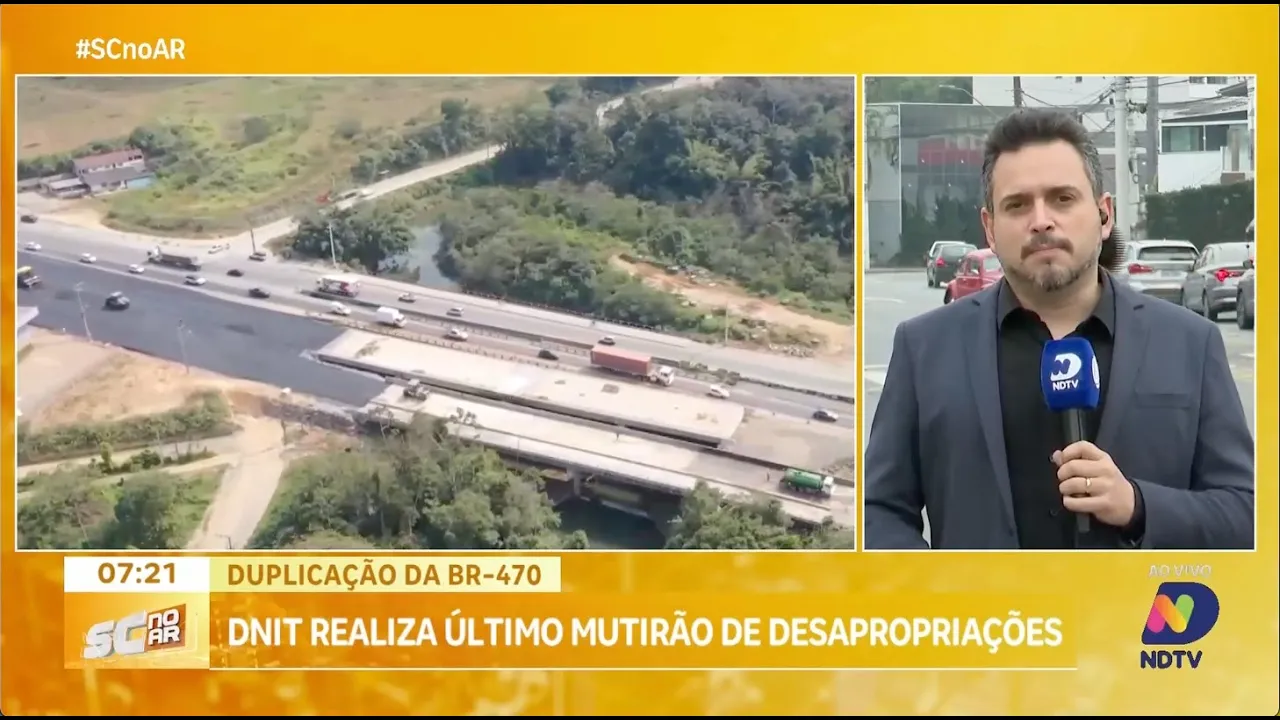 DNIT conclui desapropriações que viabilizam obras de duplicação da BR-470