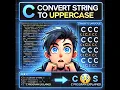 Convert a String to Uppercase in C C Programming Tutorial Exercise 12