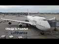 4K 60fps Lufthansa Boeing 747-400 Chicago ORD - Frankfurt FRA LH431 Full Flight Trip Report