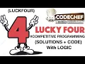 A interesting Problem on digit 4 - LUCKFOUR