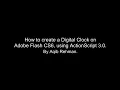 Create a Digital Clock using ActionScript 3 0 - Adobe Flash CS6 Tutorial