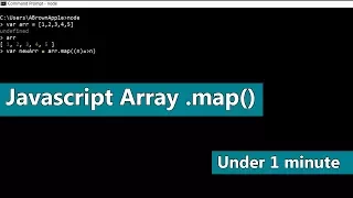 Javascript array map under 1 minute