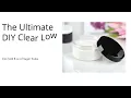 8 oz Clear PET Plastic Low Profile Jar with Black Smooth Lids