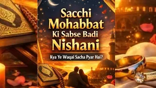 Sachi Mohabat Ki sabse badi Nishani #love #facts 