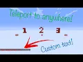Minecraft warp system tutorial Setting up the main command
