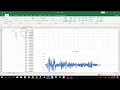 Response Spectrum of El centro eart uake data in excel
