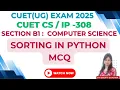 Sorting in Python MCQ Sorting and Hashing in Python Data Structure MCQ