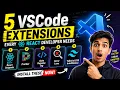 5 VSCode Extensions Every React Developer Needs
