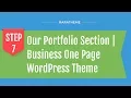 Step 7 Our Portfolio Section Business One Page WordPress Theme