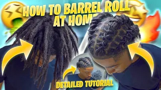 HOW TO BARREL ROLL YOUR LOCS AT HOME 2023 LOC TUTORIAL SELF CUT