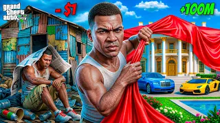 $1 Hut To $100000 Mansion Upgrade | GTA5 Telugu