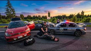 IMPOSSIBLE Escape! Insane High Speed Police Chase BeamNG Crashes #6