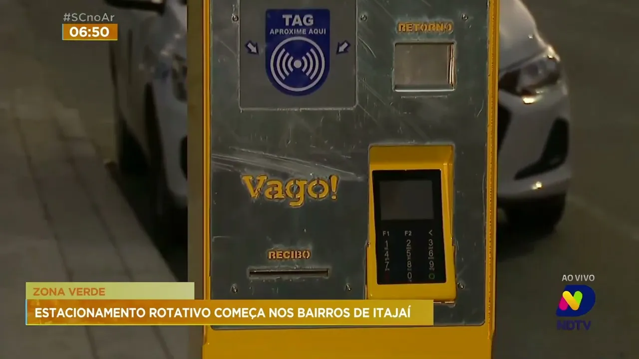 Começa a instalação de equipamentos do estacionamento rotativo de Itajaí