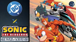 sonic y la liga de la justicia dc x sonic the hedgehog the metal legion 2