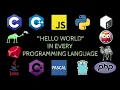 Hello World in Every Programming Language