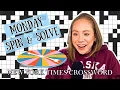 THE WHEEL MAKES A COMEBACK Monday Spin Solve May 5 2025 NYT Crossword