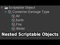 Unity Nested Scriptable Objects - Tutorial