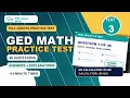 Full-Length GED Math Practice Test 3 46 Questions with Answers Explanations