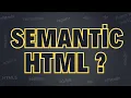 Semantic Tags in HTML Semantic HTML Web Development