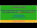 Multithreaded Java Program to find common nos of primes and fibonacci within 1000 using threads