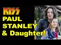 KISS co-founder Paul Stanley enjoys some ice cream with daughter