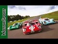 Triple test Porsche 917 Ferrari 512S and Lola T70