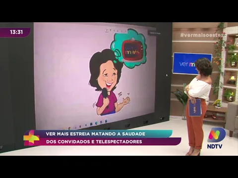 Cartunista de Concórdia homenageia volta do Ver Mais