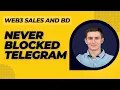 Avoid Telegram Bans for Outreach - web3 sales tutorial
