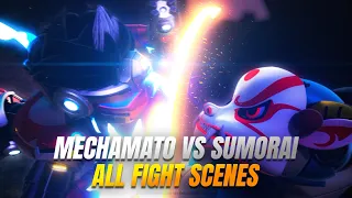 Mechamato vs Sumorai (All Fight Scenes)