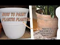 How To Paint A Plastic Planter DIY Vintage Terracotta