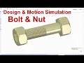 Solid Edge Tutorials Design Motion Simulation Bolt and Nut Thread practice