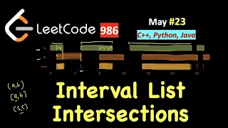 Interval List Intersections LeetCode 986 C Java Python May LeetCoding Day 23