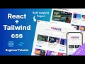 React Tailwind Css Tutorial for beginners Build and Deploy complete Website Project Part 1
