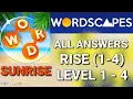 Download Lagu Wordscapes Daily Puzzle Level 1 2 3 4 SUNRISE (RISE 1-4) ALL ANSWERS