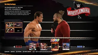 the fiend bray wyatt vs john cena wrestlemania 36 40 years of wrestlemania wwe 2k24 showcase mode