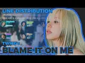 Lagu TWICE 'BLAME IT ON ME' Line Distribution || Color Coded with Romanized Lyrics