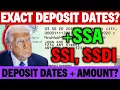 EXACT DEPOSIT DATES SOCIAL SECURITY CHECKS AUGUST DATES AMOUNTS SSI SSDI VA UPDATE