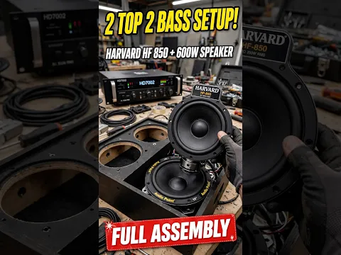 2 Top 2 Bass ka full setup tayar ho raha hai! 🔊
