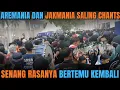 SECONDS WHEN AREMANIA AND JAKMANIA CHANT AND PSYWAR OUTSIDE THE STADIUM #aremania #jakmania
